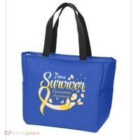 I'm A Survivor Sarcoma Awareness Butterfly Cute Gift Tote Bag thumb 3