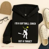 IM A Softball Coach Not A Target Hoodie thumb 4