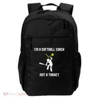 IM A Softball Coach Not A Target Backpack thumb 0