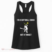 IM A Softball Coach Not A Target Women's Tank Top thumb 0