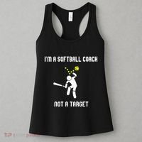 IM A Softball Coach Not A Target Women's Tank Top thumb 3