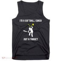 IM A Softball Coach Not A Target Tank Top thumb 0