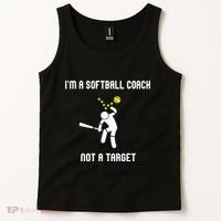 IM A Softball Coach Not A Target Tank Top thumb 2