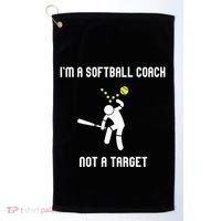 IM A Softball Coach Not A Target Golf Towel thumb 0