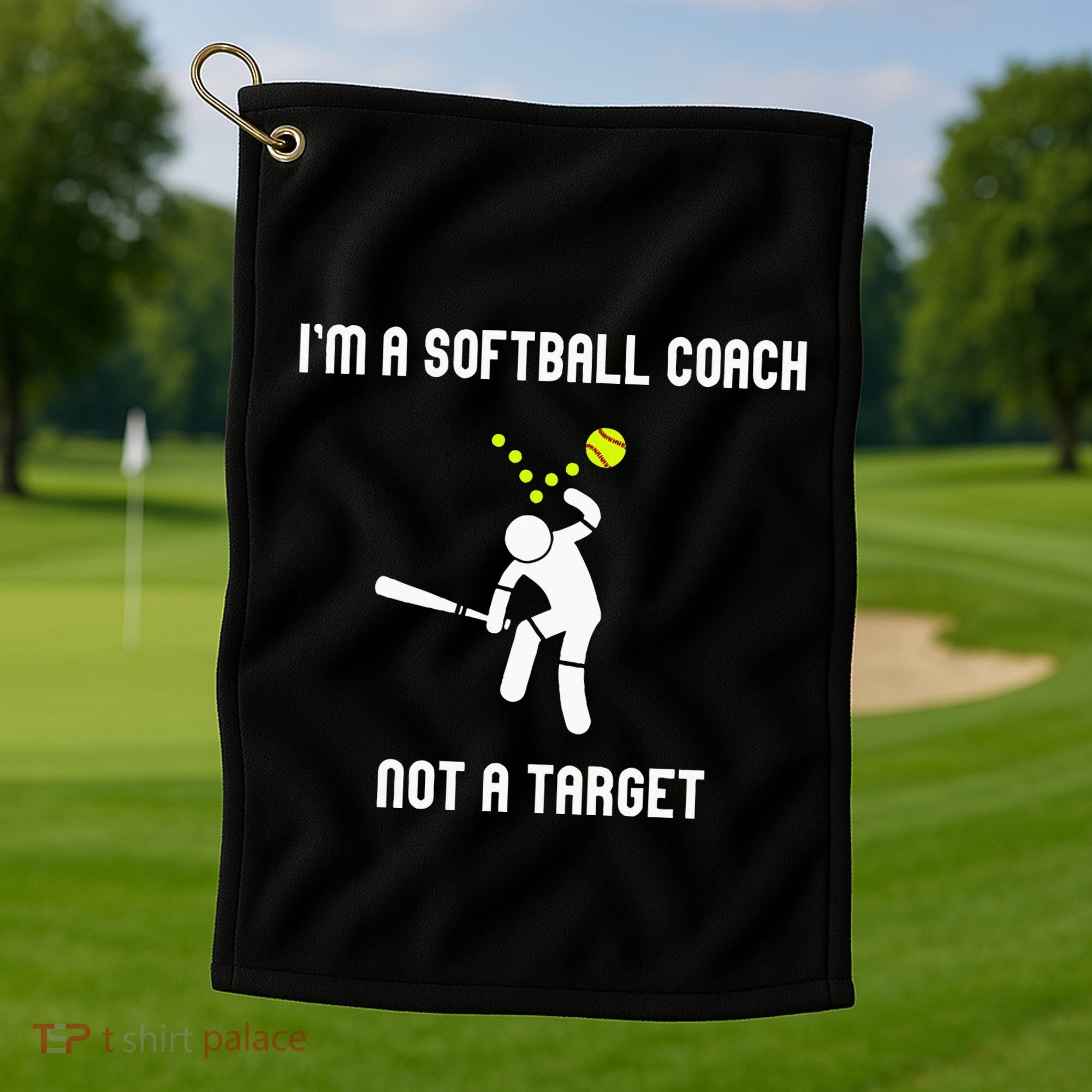 IM A Softball Coach Not A Target Golf Towel