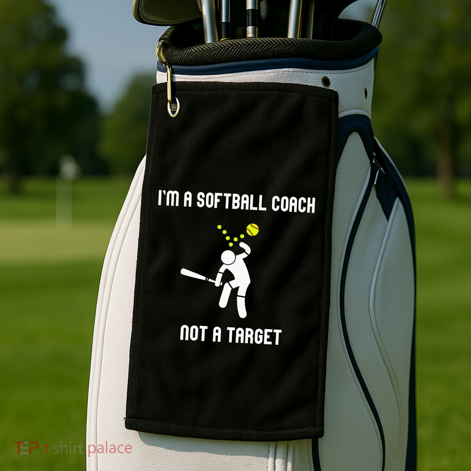 IM A Softball Coach Not A Target Golf Towel