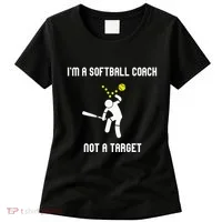 IM A Softball Coach Not A Target Women's T-Shirt thumb 0