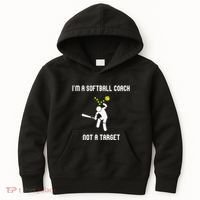 IM A Softball Coach Not A Target Kids Hoodie thumb 0