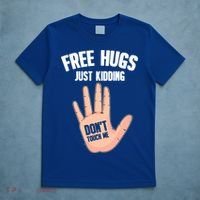 Introvert Anti Social Free Hugs Just Ding Don't Touch Me Gift T-Shirt thumb 5