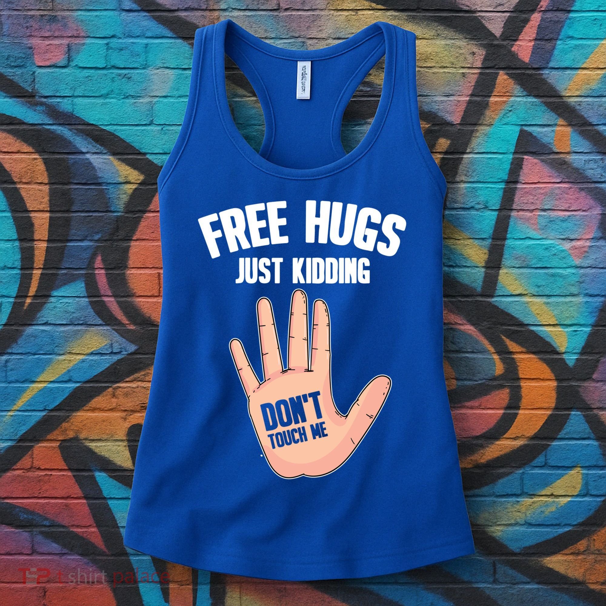 Introvert Anti Social Free Hugs Just Ding Don't Touch Me Gift Women's Tank Top