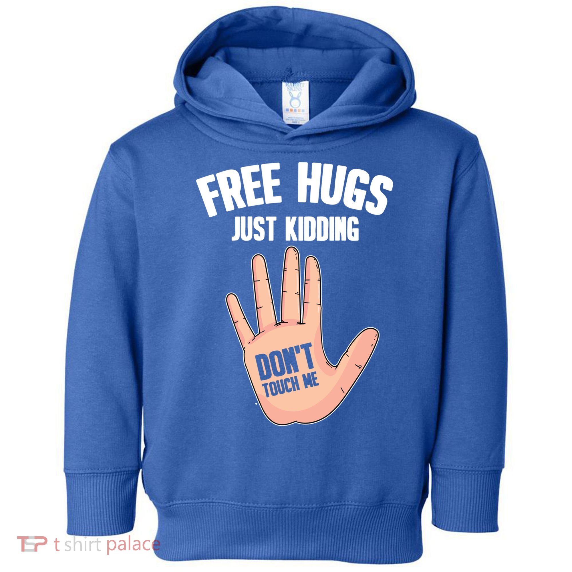 Introvert Anti Social Free Hugs Just Ding Don't Touch Me Gift Toddler Hoodie