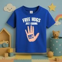 Introvert Anti Social Free Hugs Just Ding Don't Touch Me Gift Toddler T-Shirt thumb 3