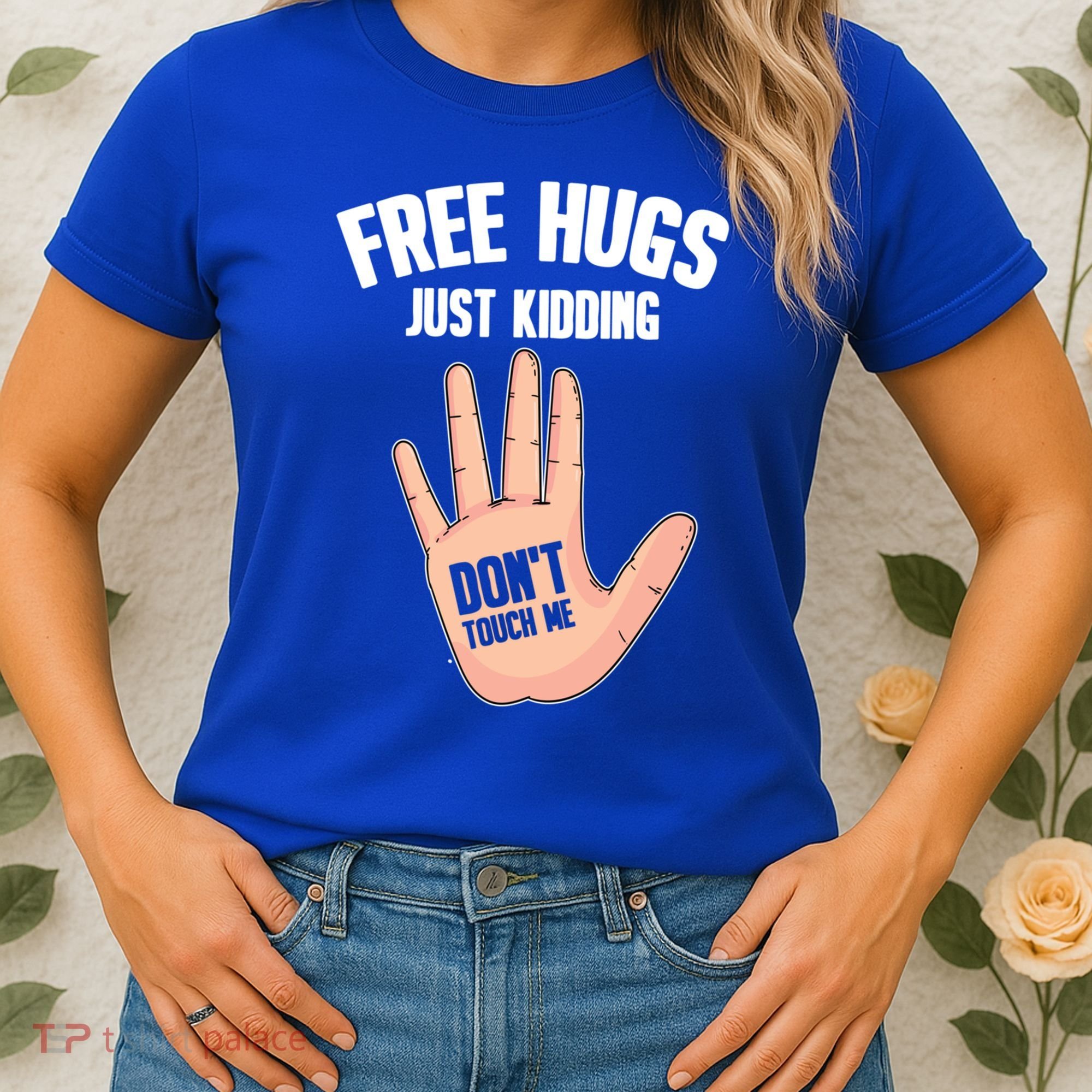 Introvert Anti Social Free Hugs Just Ding Don't Touch Me Gift Women's T-Shirt