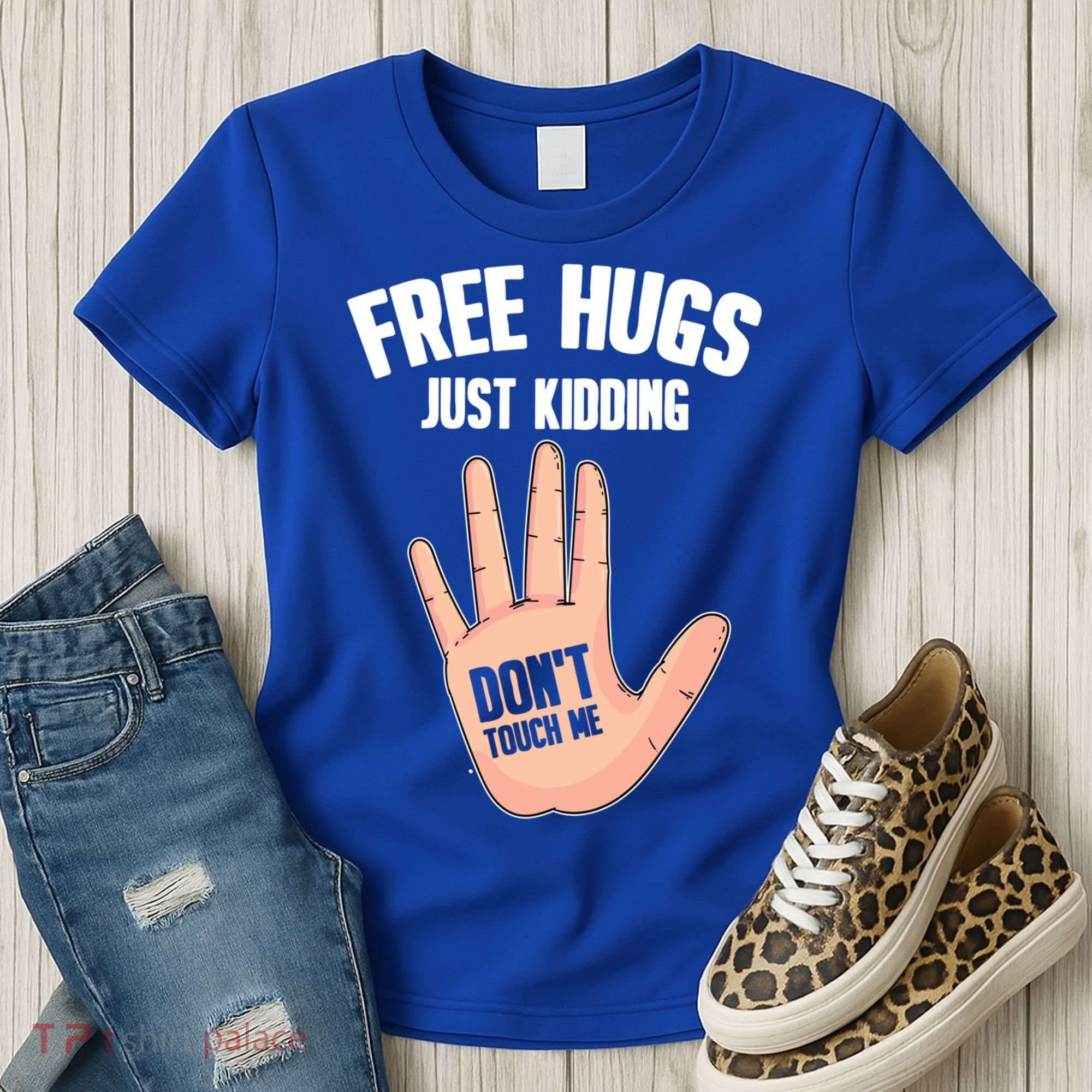 Introvert Anti Social Free Hugs Just Ding Don't Touch Me Gift Women's T-Shirt