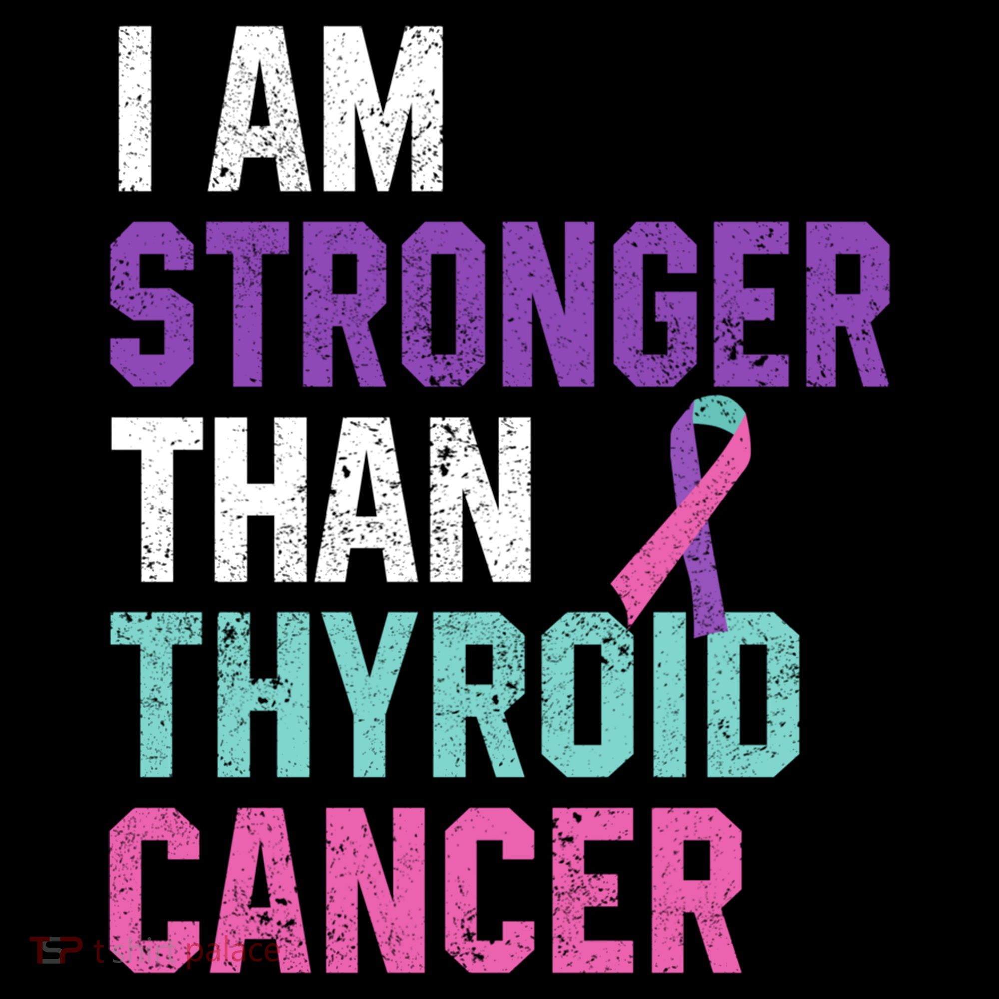 I Am Stronger Than Thyroid Cancer Survivor Awareness Gift Coffee Mug