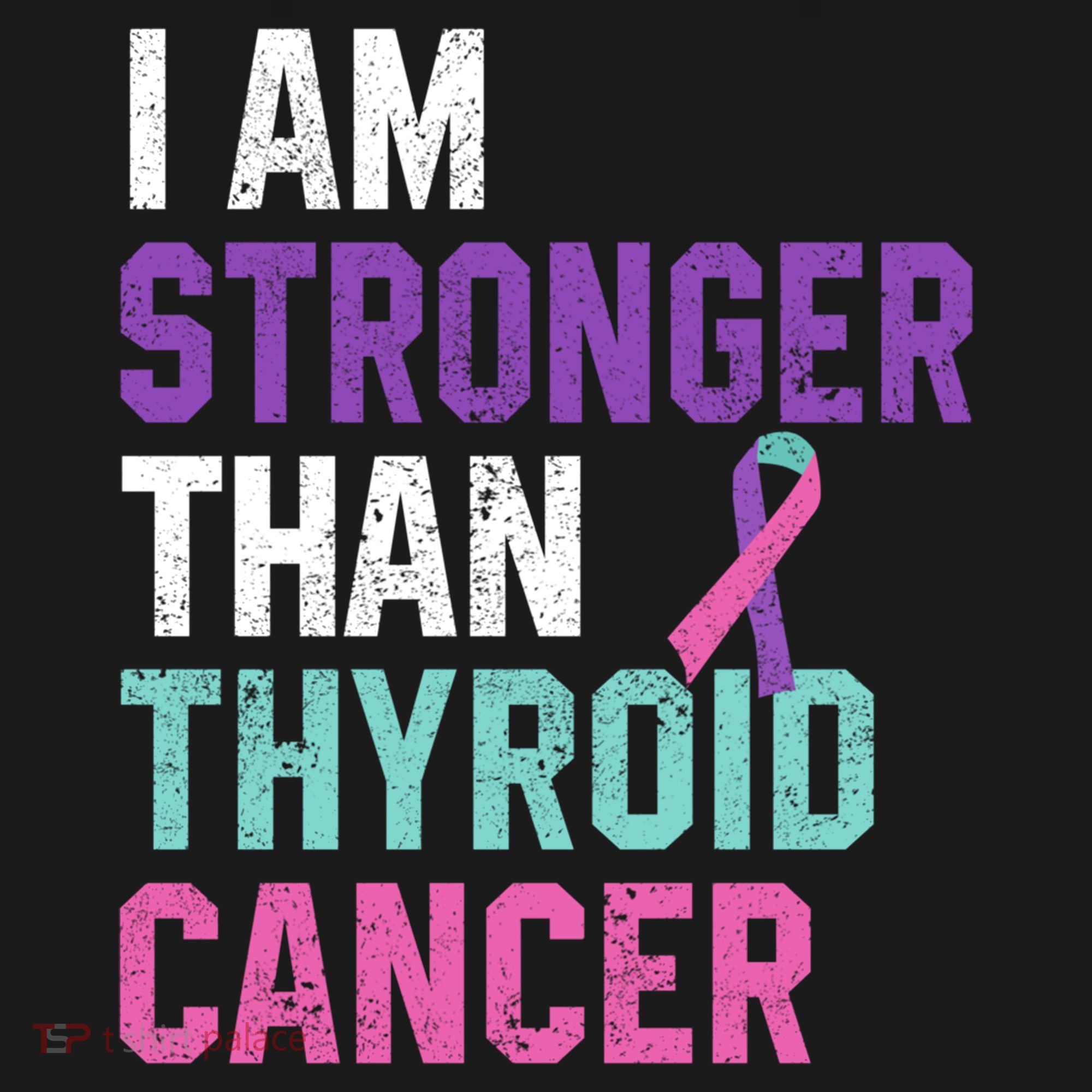 I Am Stronger Than Thyroid Cancer Survivor Awareness Gift Women's Hoodie