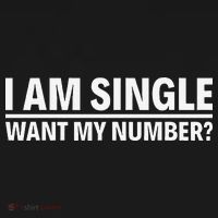 I Am Single Want My Number Ornament thumb 1