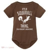 Its A Squirrel Thing Baby Bodysuit thumb 0