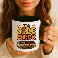 Im A Side Chick Funny Thanksgiving Dinner Coffee Mug thumb 3