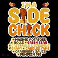 Im A Side Chick Funny Thanksgiving Dinner Ornament thumb 1