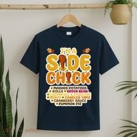 Im A Side Chick Funny Thanksgiving Dinner T-Shirt thumb 2