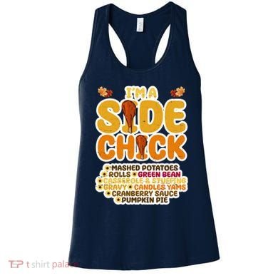 Im A Side Chick Funny Thanksgiving Dinner Women's Tank Top