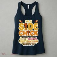 Im A Side Chick Funny Thanksgiving Dinner Women's Tank Top thumb 3