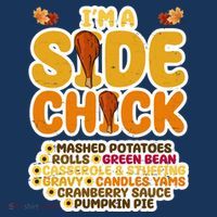 Im A Side Chick Funny Thanksgiving Dinner Women's Tank Top thumb 5