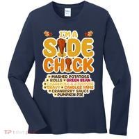 Im A Side Chick Funny Thanksgiving Dinner Women's Long Sleeve Shirt thumb 0