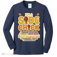 Im A Side Chick Funny Thanksgiving Dinner Kids Long Sleeve Shirt thumb 0