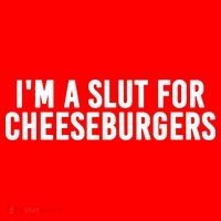 I'm A Slut For Cheeseburgers Santa Hat thumb 1