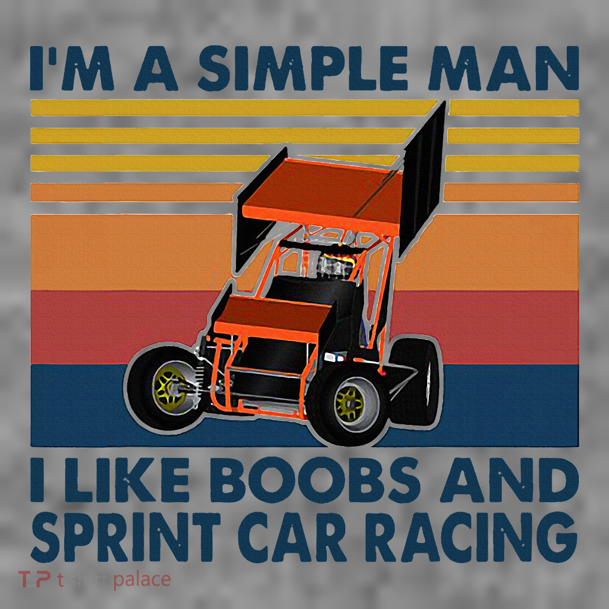 IM A Simple Man I Like Boobs And Sprint Car Racing Toddler Hoodie