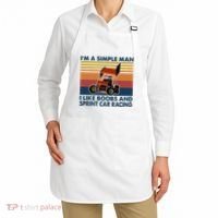 IM A Simple Man I Like Boobs And Sprint Car Racing Apron thumb 2