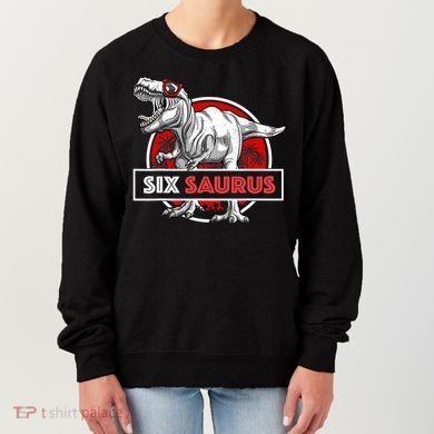 I am Six Saurus 6 Yrs Old T Rex for 6th Birthday Gift Women's Sweatshirt