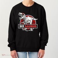 I am Six Saurus 6 Yrs Old T Rex for 6th Birthday Gift Women's Sweatshirt thumb 0