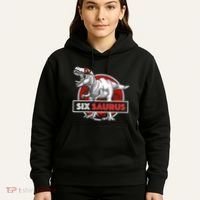 I am Six Saurus 6 Yrs Old T Rex for 6th Birthday Gift Hoodie thumb 5