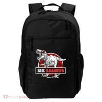 I am Six Saurus 6 Yrs Old T Rex for 6th Birthday Gift Backpack thumb 0
