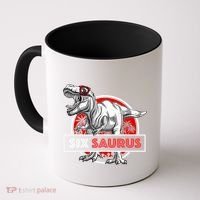 I am Six Saurus 6 Yrs Old T Rex for 6th Birthday Gift Coffee Mug thumb 0