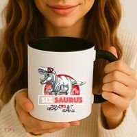 I am Six Saurus 6 Yrs Old T Rex for 6th Birthday Gift Coffee Mug thumb 3