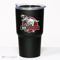 I am Six Saurus 6 Yrs Old T Rex for 6th Birthday Gift Tumbler thumb 0