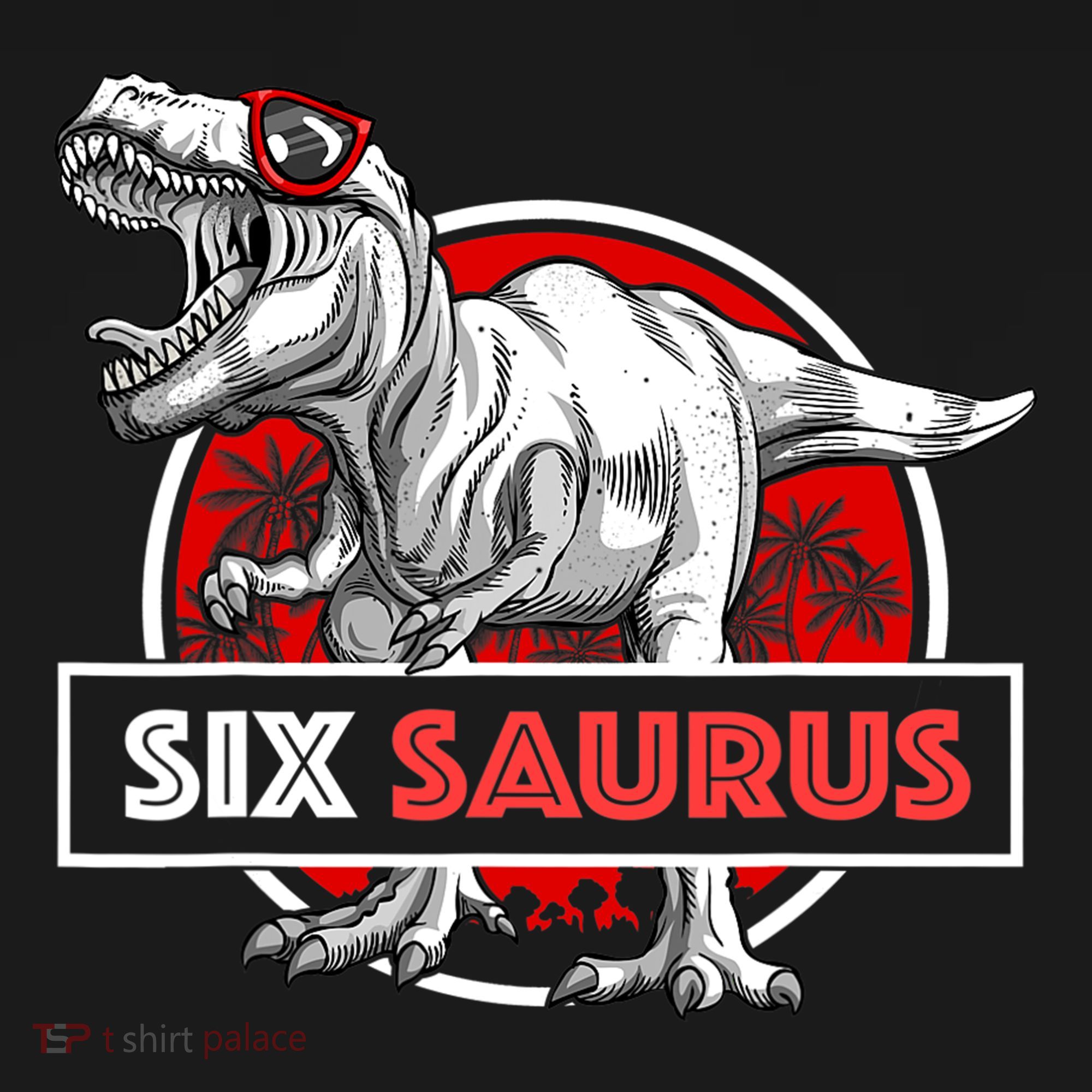 I am Six Saurus 6 Yrs Old T Rex for 6th Birthday Gift Mousepad