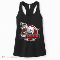 I am Six Saurus 6 Yrs Old T Rex for 6th Birthday Gift Women's Tank Top thumb 0