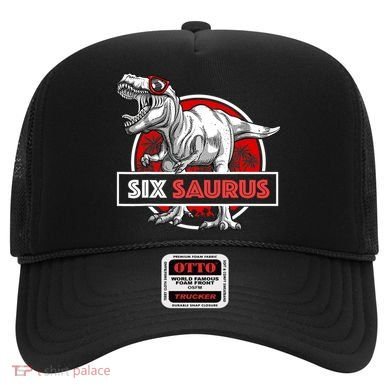 I am Six Saurus 6 Yrs Old T Rex for 6th Birthday Gift Hat