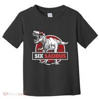 I am Six Saurus 6 Yrs Old T Rex for 6th Birthday Gift Toddler T-Shirt thumb 0