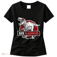 I am Six Saurus 6 Yrs Old T Rex for 6th Birthday Gift Women's T-Shirt thumb 0