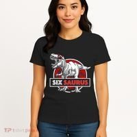 I am Six Saurus 6 Yrs Old T Rex for 6th Birthday Gift Women's T-Shirt thumb 4