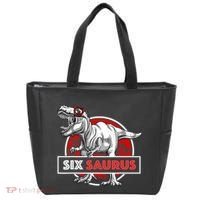 I am Six Saurus 6 Yrs Old T Rex for 6th Birthday Gift Tote Bag thumb 0