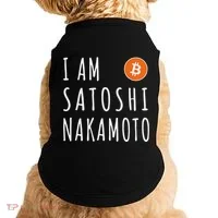I Am Satoshi Nakamoto Fun Bitcoin Creator Meme Doggie Tank thumb 0