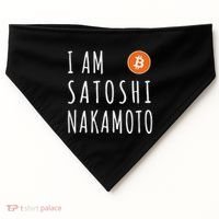 I Am Satoshi Nakamoto Fun Bitcoin Creator Meme USA-Made Doggie Bandana thumb 0