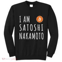 I Am Satoshi Nakamoto Fun Bitcoin Creator Meme Sweatshirt thumb 0